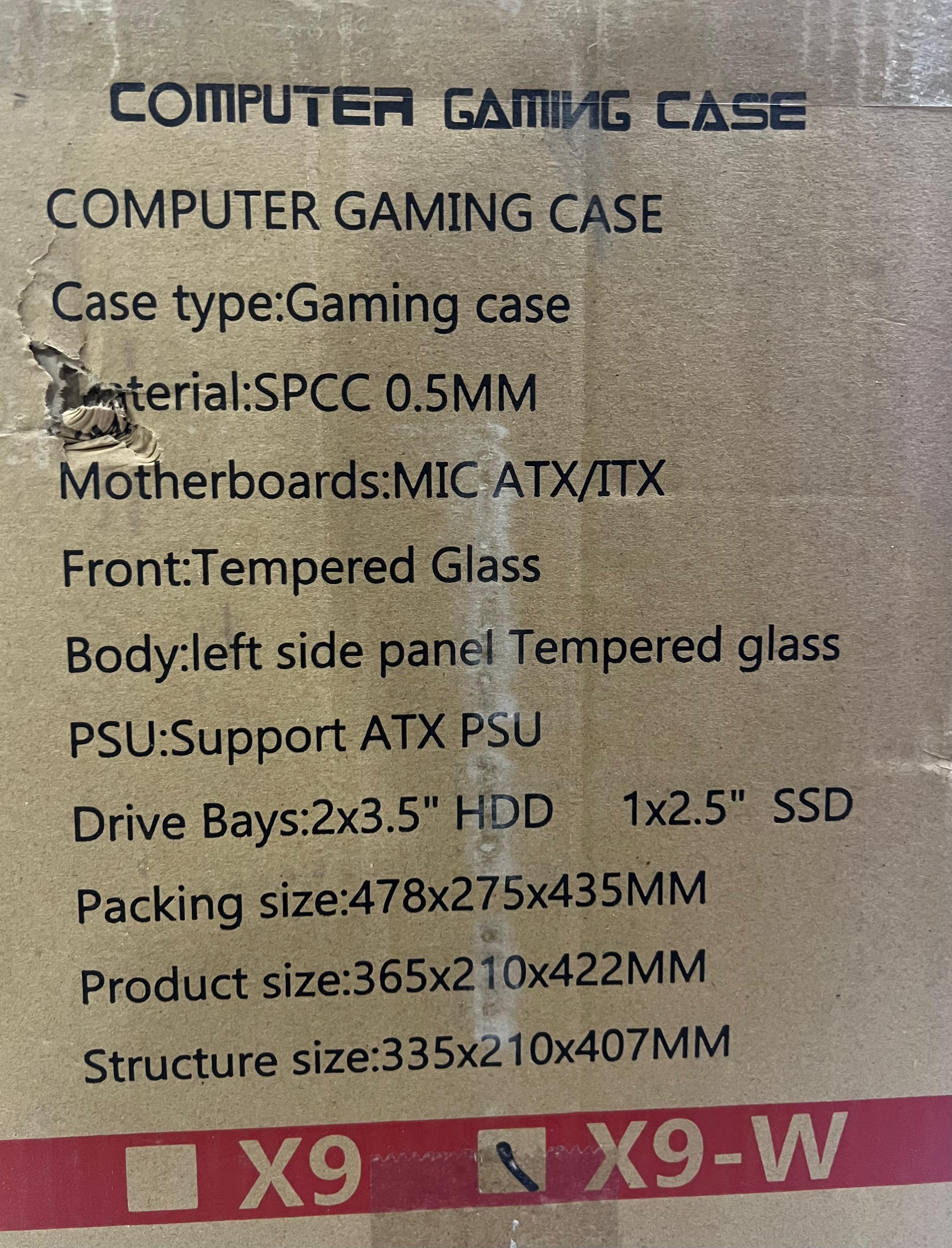 Xtech Casing X9 White 4 RGB Fans Xtech Casing X9 White 4 RGB Fans